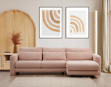 Ugaona sofa Lily Corner Right Pink