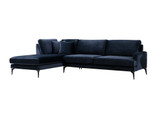 Ugaona sofa Papira ugao lijevi (Chl+3R) - tamnoplava