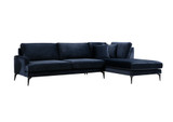 Ugaona sofa Papira ugao desni (L3+Chl) - tamnoplava