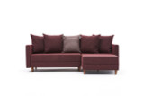 Ugaona sofa-krevet Aydam desno - Claret Red Ugaona sofa-krevet Aydam desno - Claret Red