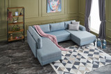 Ugaona sofa-krevet Belen – Plava Ugaona sofa-krevet Belen – Plava