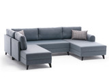 Ugaona sofa-krevet Belen – Plava Ugaona sofa-krevet Belen – Plava
