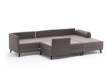 Ugaona sofa-krevet Belen - braon Ugaona sofa-krevet Belen - braon