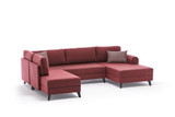 Ugaona sofa-krevet Belen - Claret Red Ugaona sofa-krevet Belen - Claret Red