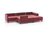Ugaona sofa-krevet Belen - Claret Red Ugaona sofa-krevet Belen - Claret Red