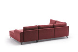 Ugaona sofa-krevet Belen - Claret Red Ugaona sofa-krevet Belen - Claret Red