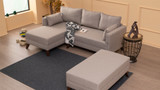 Ugaona sofa-krevet Bella kutna sofa lijevo 2 - krem Ugaona sofa-krevet Bella kutna sofa lijevo 2 - krem