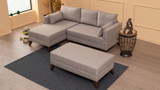 Ugaona sofa-krevet Bella kutna sofa lijevo 2 - krem Ugaona sofa-krevet Bella kutna sofa lijevo 2 - krem