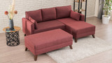 Ugaona sofa-krevet Bella Kutna Sofa Desna 2 - Claret Red Ugaona sofa-krevet Bella Kutna Sofa Desna 2 - Claret Red
