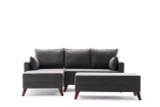 Ugaona sofa-krevet Bella Mini Ugaona Sofa Lijeva - Antracit Ugaona sofa-krevet Bella Mini Ugaona Sofa Lijeva - Antracit