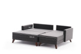 Ugaona sofa-krevet Bella Mini ugaona sofa desno - antracit Ugaona sofa-krevet Bella Mini ugaona sofa desno - antracit