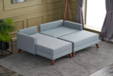 Ugaona sofa-krevet Bella Soft Mini Köşe Lijeva - Plava Ugaona sofa-krevet Bella Soft Mini Köşe Lijeva - Plava