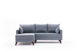 Ugaona sofa-krevet Bella Soft Mini Köşe Lijeva - Plava Ugaona sofa-krevet Bella Soft Mini Köşe Lijeva - Plava
