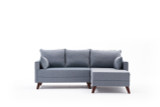 Ugaona sofa-krevet Bella Soft Mini Köşe Desna - Plava Ugaona sofa-krevet Bella Soft Mini Köşe Desna - Plava