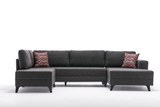 Ugaona sofa-krevet Efsun - Antracit Ugaona sofa-krevet Efsun - Antracit
