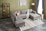 Ugaona sofa-krevet Efsun – smeđa Ugaona sofa-krevet Efsun – smeđa
