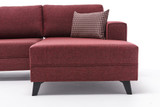 Ugaona sofa-krevet Efsun - Claret Red Ugaona sofa-krevet Efsun - Claret Red