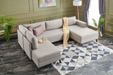 Ugaona sofa-krevet Efsun - krema Ugaona sofa-krevet Efsun - krema