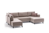 Ugaona sofa-krevet Efsun - krema Ugaona sofa-krevet Efsun - krema