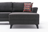 Ugaona sofa-krevet Eris - antracit Ugaona sofa-krevet Eris - antracit
