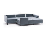 Ugaona sofa-krevet Eris - bordo crvena Ugaona sofa-krevet Eris - bordo crvena