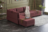 Ugaona sofa-krevet Fly Kutna Sofa Lijeva - Claret Red Ugaona sofa-krevet Fly Kutna Sofa Lijeva - Claret Red
