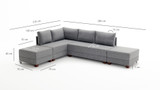 Ugaona sofa-krevet Fly Kutna Sofa Lijeva - Claret Red Ugaona sofa-krevet Fly Kutna Sofa Lijeva - Claret Red