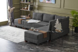 Ugaona sofa-krevet Fly Right - antracit