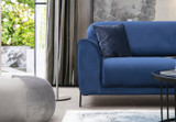 Ugaona sofa-krevet Desni ugao slike (L3-Chl) - tamnoplava