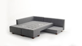 Ugaona sofa-krevet Manama kutni kauč na razvlačenje lijevo - siva Ugaona sofa-krevet Manama kutni kauč na razvlačenje lijevo - siva