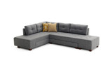 Ugaona sofa-krevet Manama kutni kauč na razvlačenje lijevo - siva Ugaona sofa-krevet Manama kutni kauč na razvlačenje lijevo - siva
