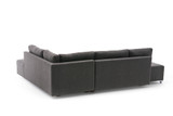 Ugaona sofa-krevet Manama kutni kauč na razvlačenje desno - antracit