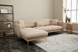 Ugaona sofa-krevet Simena lijevo - bež Ugaona sofa-krevet Simena lijevo - bež