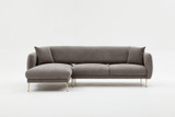 Ugaona sofa-krevet Simena Lijeva - Siva Ugaona sofa-krevet Simena Lijeva - Siva