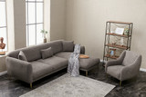Ugaona sofa-krevet Simena Desna - Siva Ugaona sofa-krevet Simena Desna - Siva