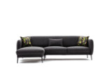 Ugaona sofa-krevet Venera L - antracit