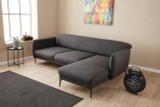 Ugaona sofa-krevet Venera R - antracit