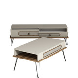 Garnitura namještaja za dnevni boravak Ekol - krema