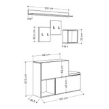Ormar za hodnik Holdon – Bijeli