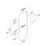 Ormar za hodnik P3 - 2445 (prikaz, stručni).
