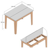 Kuhinjski stol Kijev 504 - orah, antracit