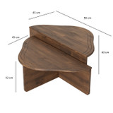 Hanah Home Stol za kafu-kavu Altopiano - Orah  Hanah Home Stol za kafu-kavu Altopiano - Orah