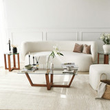 Hanah Home Stol za kafu-kavu Amalfi - Orah 