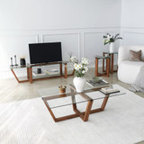 Hanah Home Stol za kafu-kavu Amalfi - Orah 