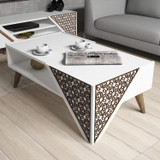 Hanah Home Stol za kafu-kavu Beril – Bijela  Hanah Home Stol za kafu-kavu Beril – Bijela