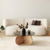 Hanah Home Stol za kafu-kavu Bubble - hrast safir, dim  Hanah Home Stol za kafu-kavu Bubble - hrast safir, dim