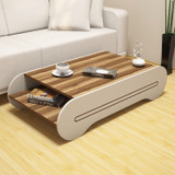 Hanah Home Stol za kafu-kavu Cool - orah, krem  Hanah Home Stol za kafu-kavu Cool - orah, krem
