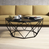 Hanah Home Stol za kafu-kavu Dijamant - crni mramor 