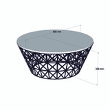 Stol za kafu-kavu Stil Metal Ferforje - Krem