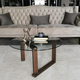 Stol za kafu-kavu Yuvarlak Cam Orta Sehpa S300